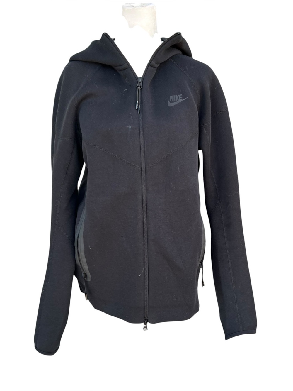 NIKE Men's Nike Sportswear Tech Fleece Black Windrunner Full Zip Hoodie Sz S - Picture 5 of 9